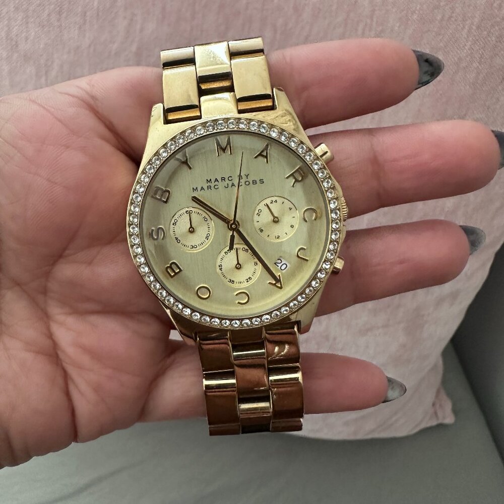 Marc Jacobs Women's Gold Stainless Steel Analog Dial Quartz Watch